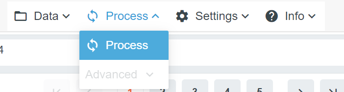 Process menu